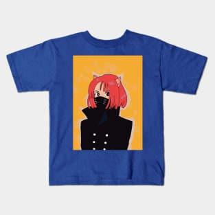 Pandemic Cat Girl Kids T-Shirt